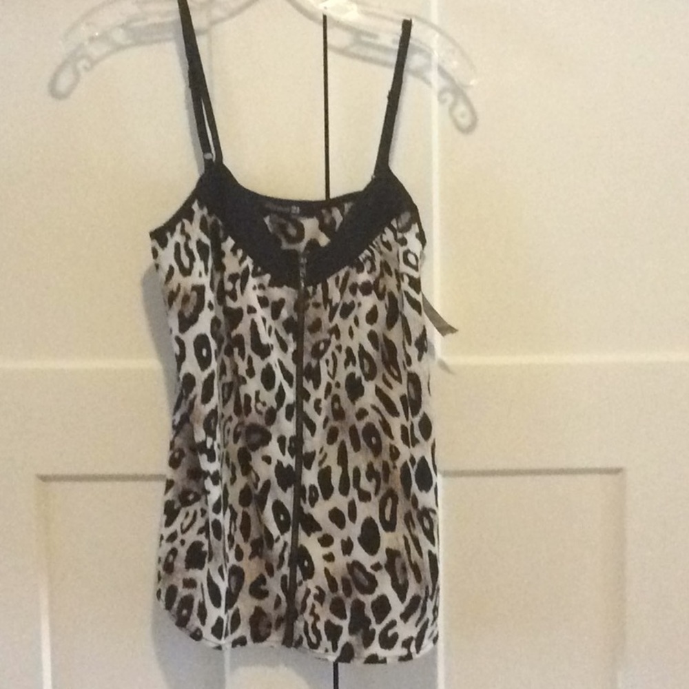New Forever 21 top, zippered front
